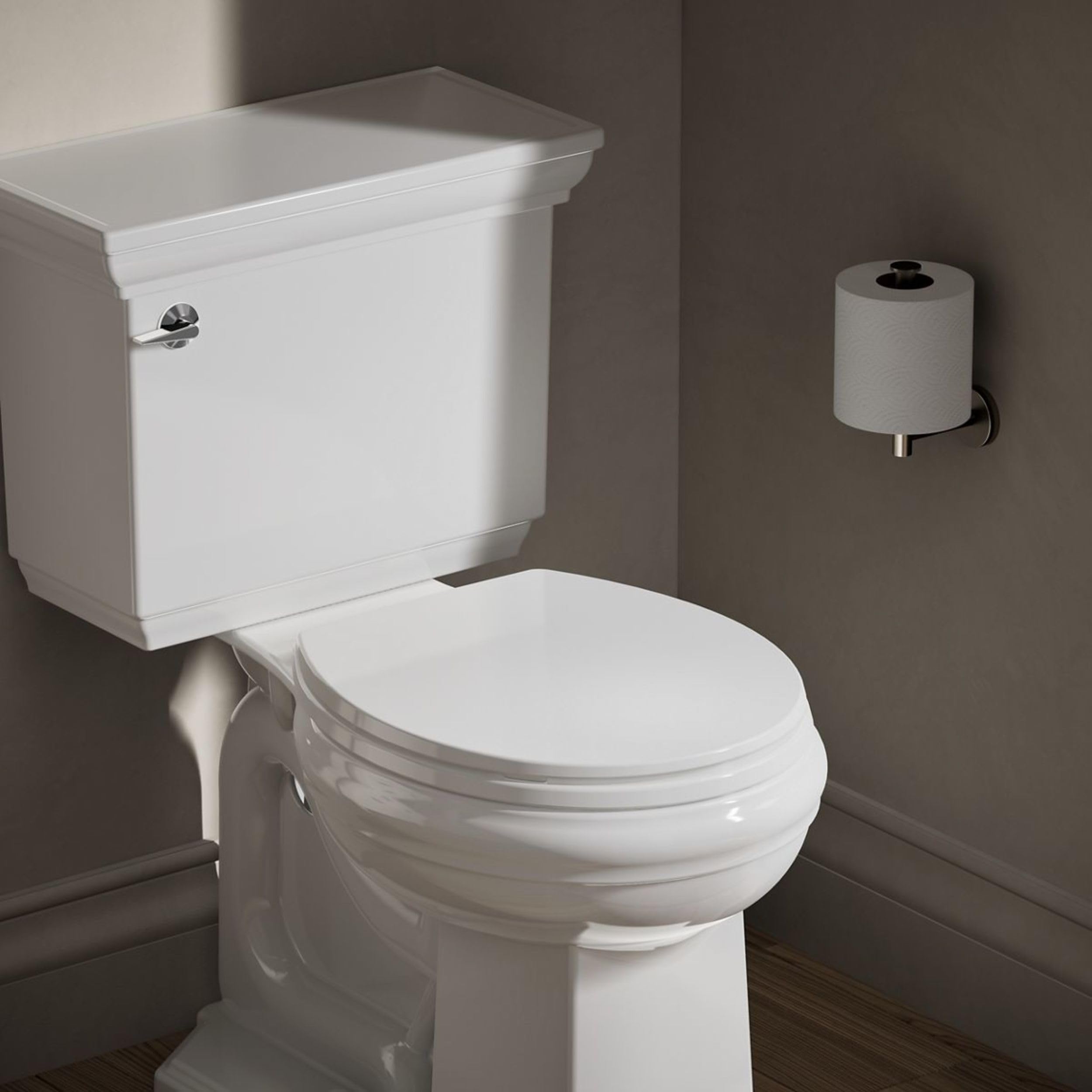 KOHLER Brevia detalle de superficie plástica resistente fácil de limpiar