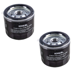 Kohler filtro de aceite frontal en empaque original mostrando autenticidad y ajuste seguro