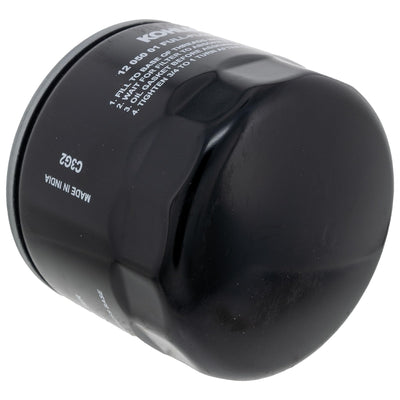 Kohler filtros lado a lado junto a mano para comparar tamaño y compatibilidad