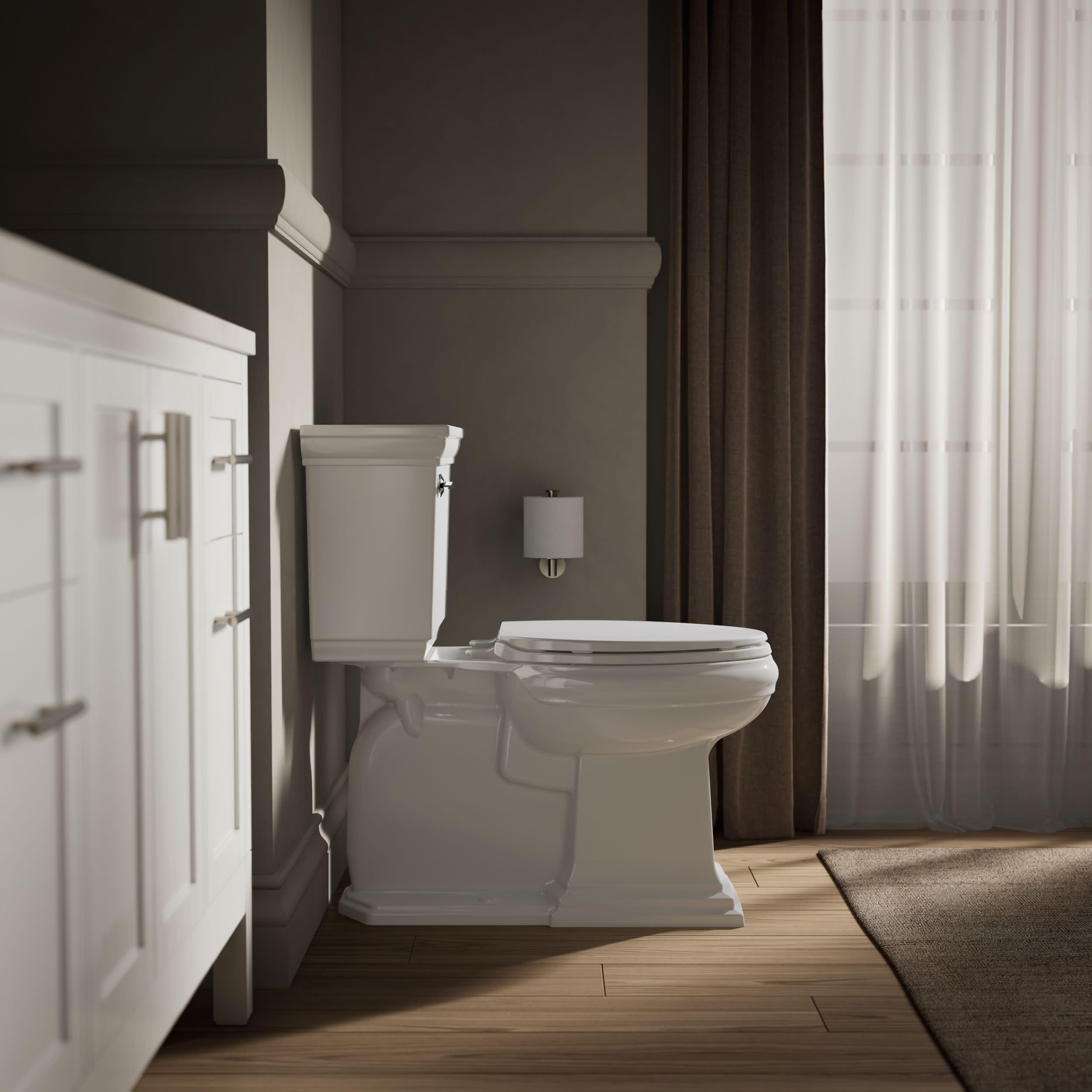 KOHLER Brevia Grip-Tight bumpers que evitan movimientos y estabilizan el asiento