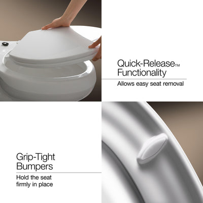 kohler sistema grip-tight sujetadores desde arriba para estabilidad