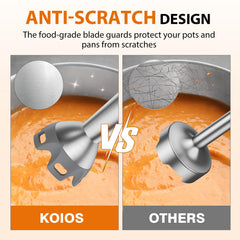 KOIOS anti-splash guard detail protecting cookware and minimizing mess