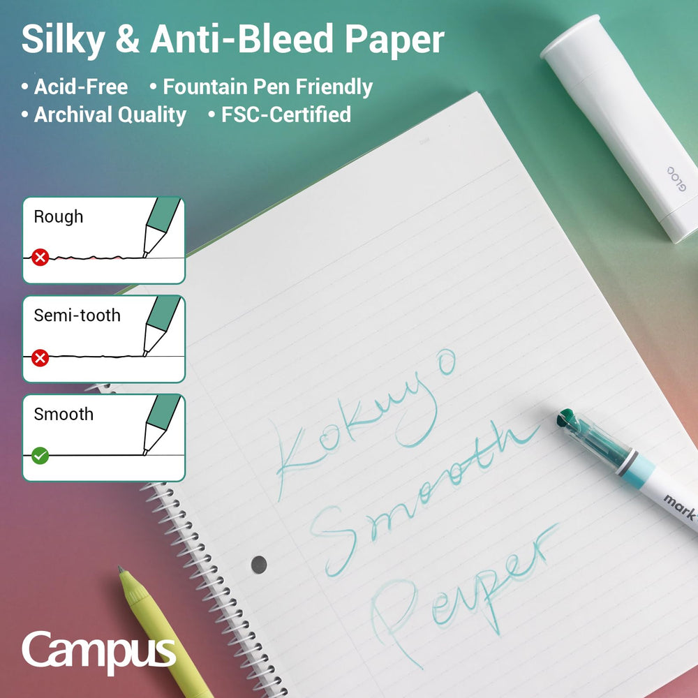 KOKUYO cuaderno en uso en aula mejor legibilidad de notas
