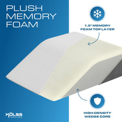 Kölbs almohada elevadora en cama elevando piernas para alivio y descanso