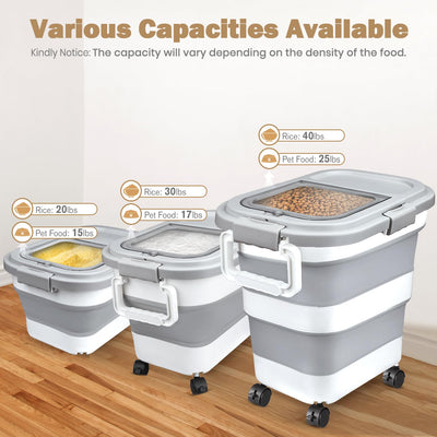 Komzon clear top hatch open revealing easy visual check and quick scooping advantage