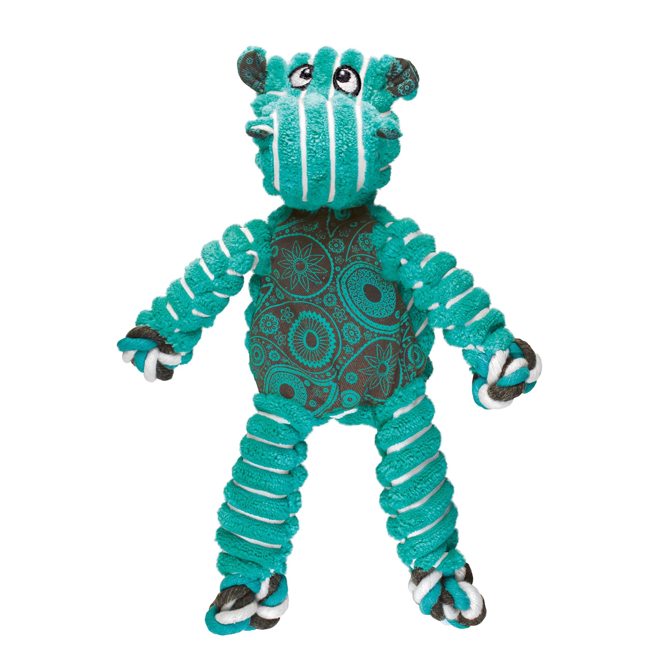 KONG hippo frente del juguete mostrando forma y diseño, resistente y atractivo