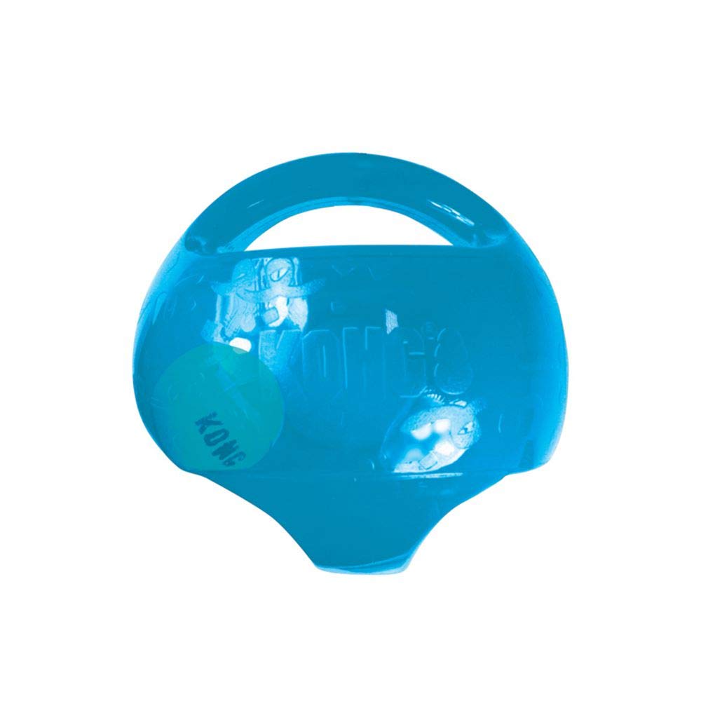 KONG Jumbler Ball vista frontal mostrando diseño y agarre, entretenimiento duradero
