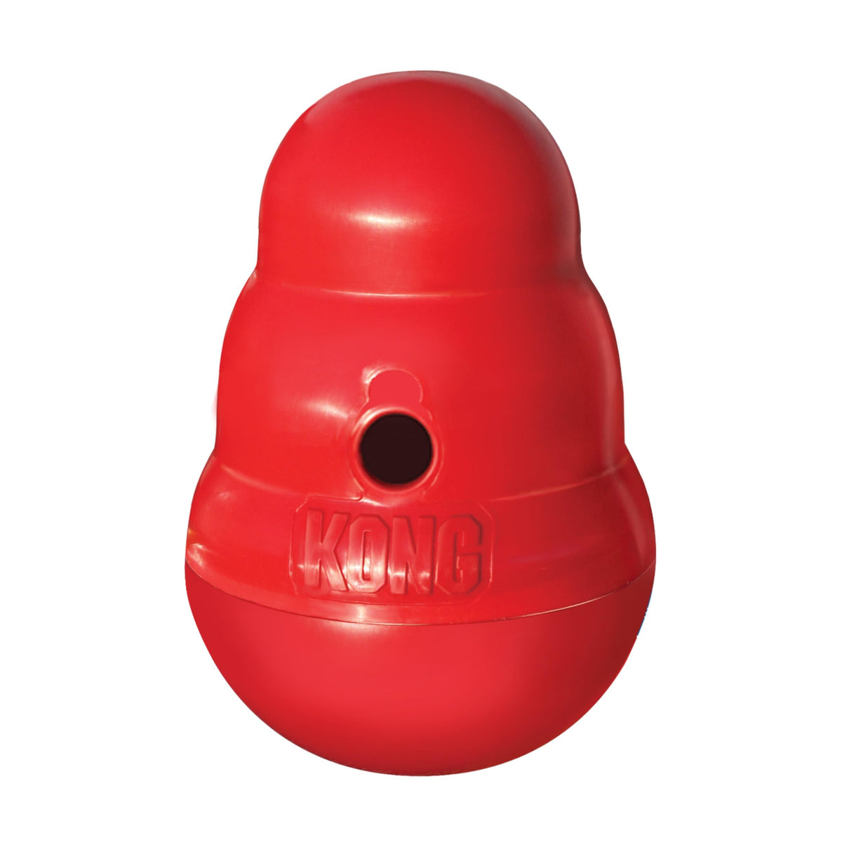 KONG Wobbler vista frontal mostrando su forma estable y diversión