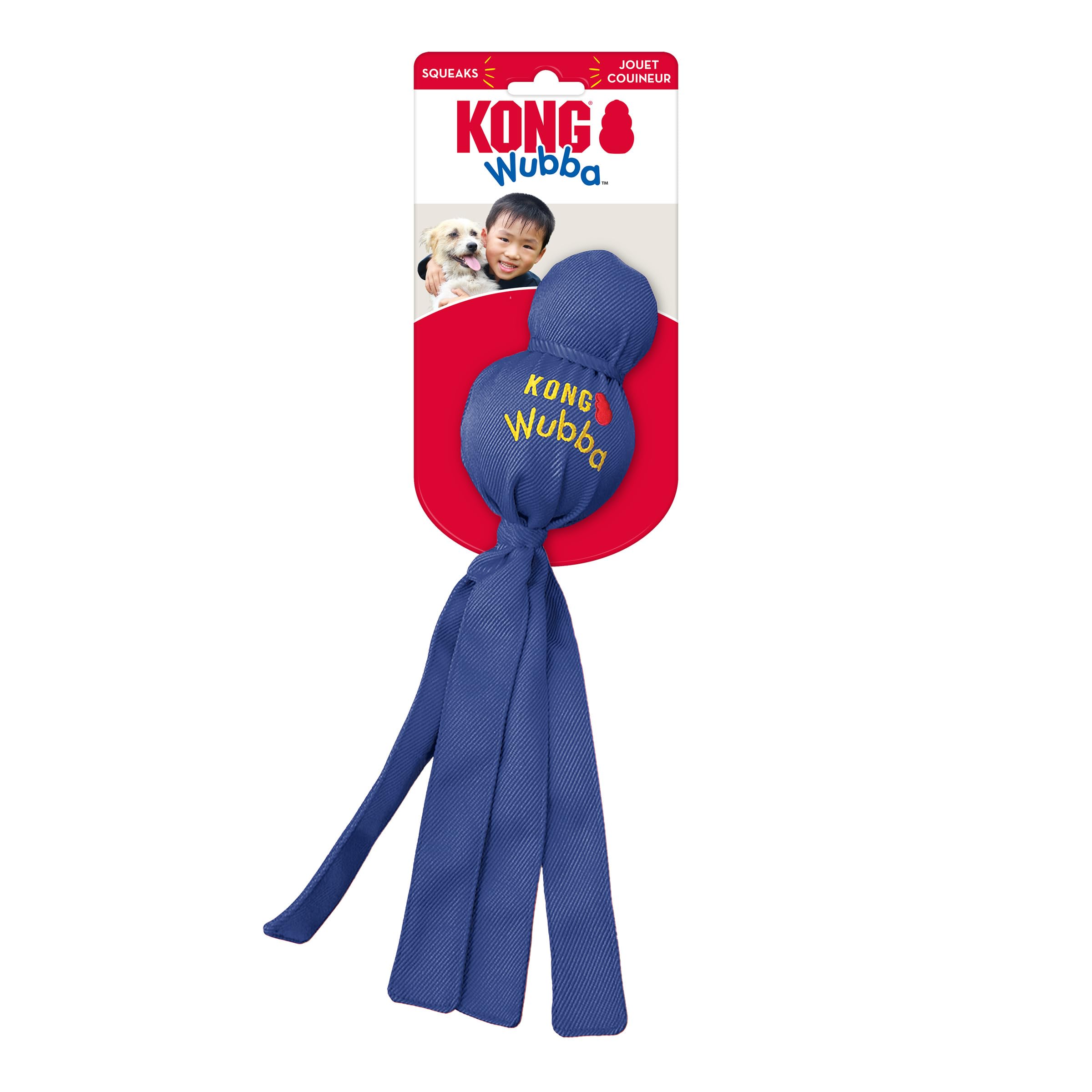 KONG Wubba primer plano de la textura de nylon reforzado para durabilidad