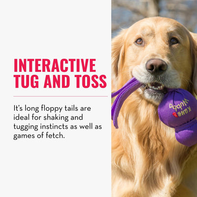 KONG Wubba perro grande tirando para jugar, estimula ejercicio interactivo