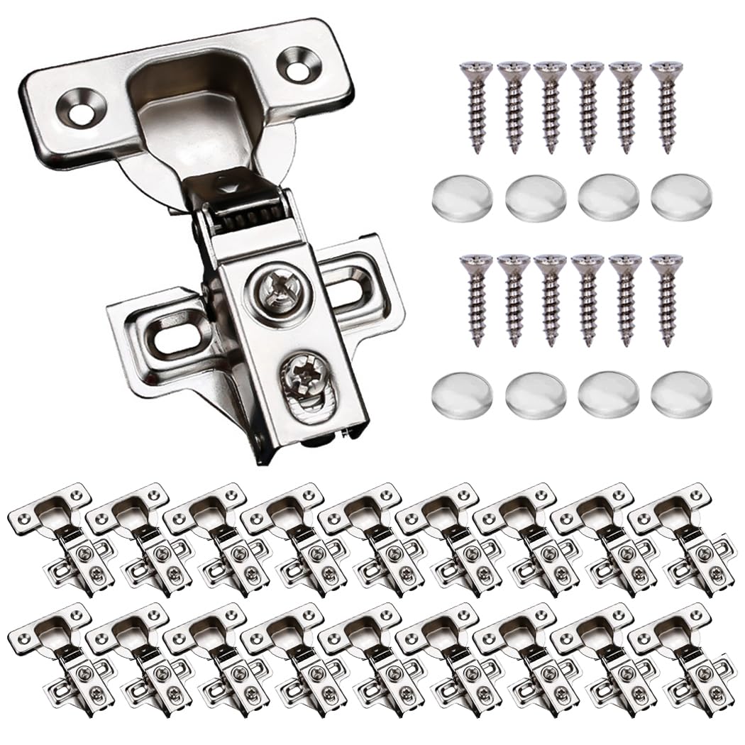 KONIGEEHRE pack frontal con 20 bisagras ocultas y tornillería incluidas