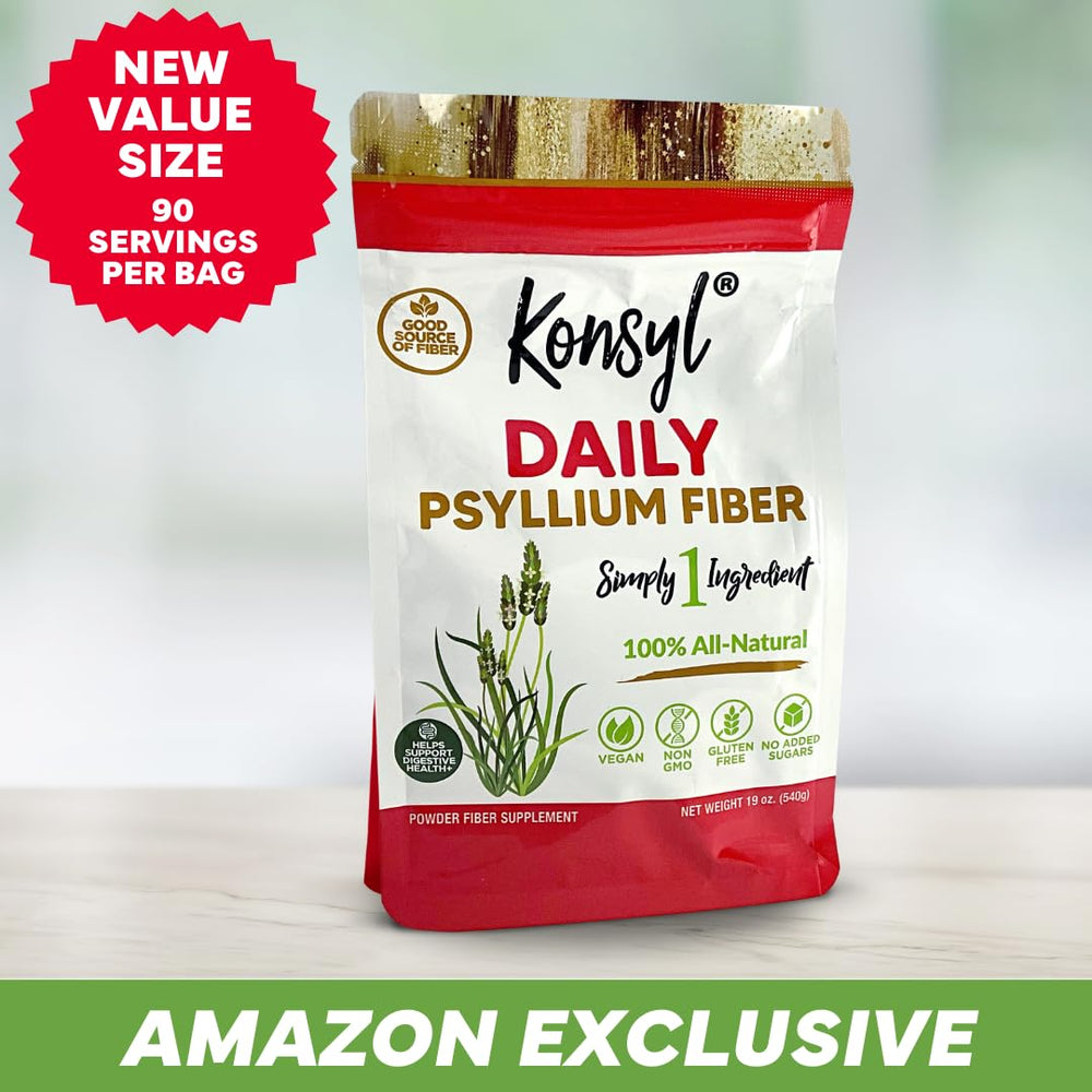 Konsyl psyllium añadido a avena y yogur para fibra extra sin sabor