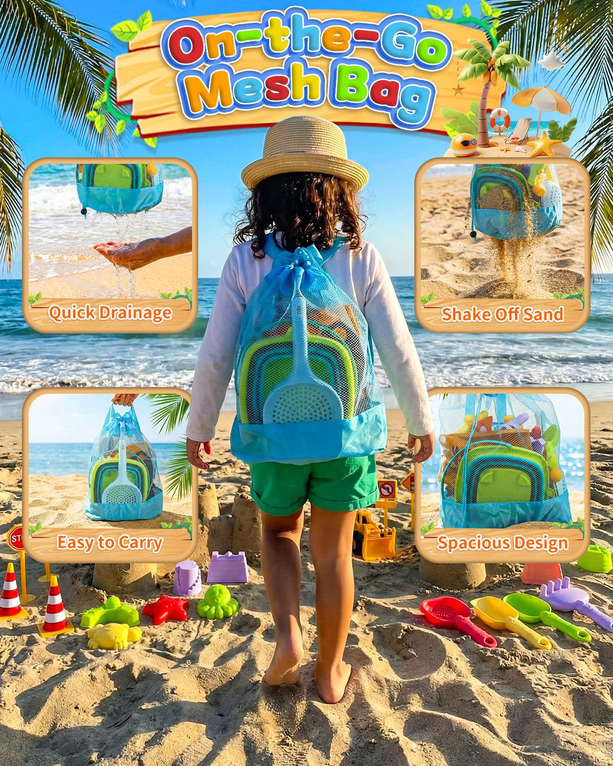 KONYXALU bolsa de malla que facilita secado rápido y organización tras jugar