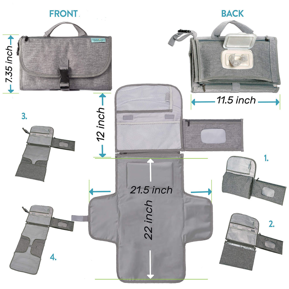 Kopi Baby bolsillos interiores de malla con organizadores para pañales