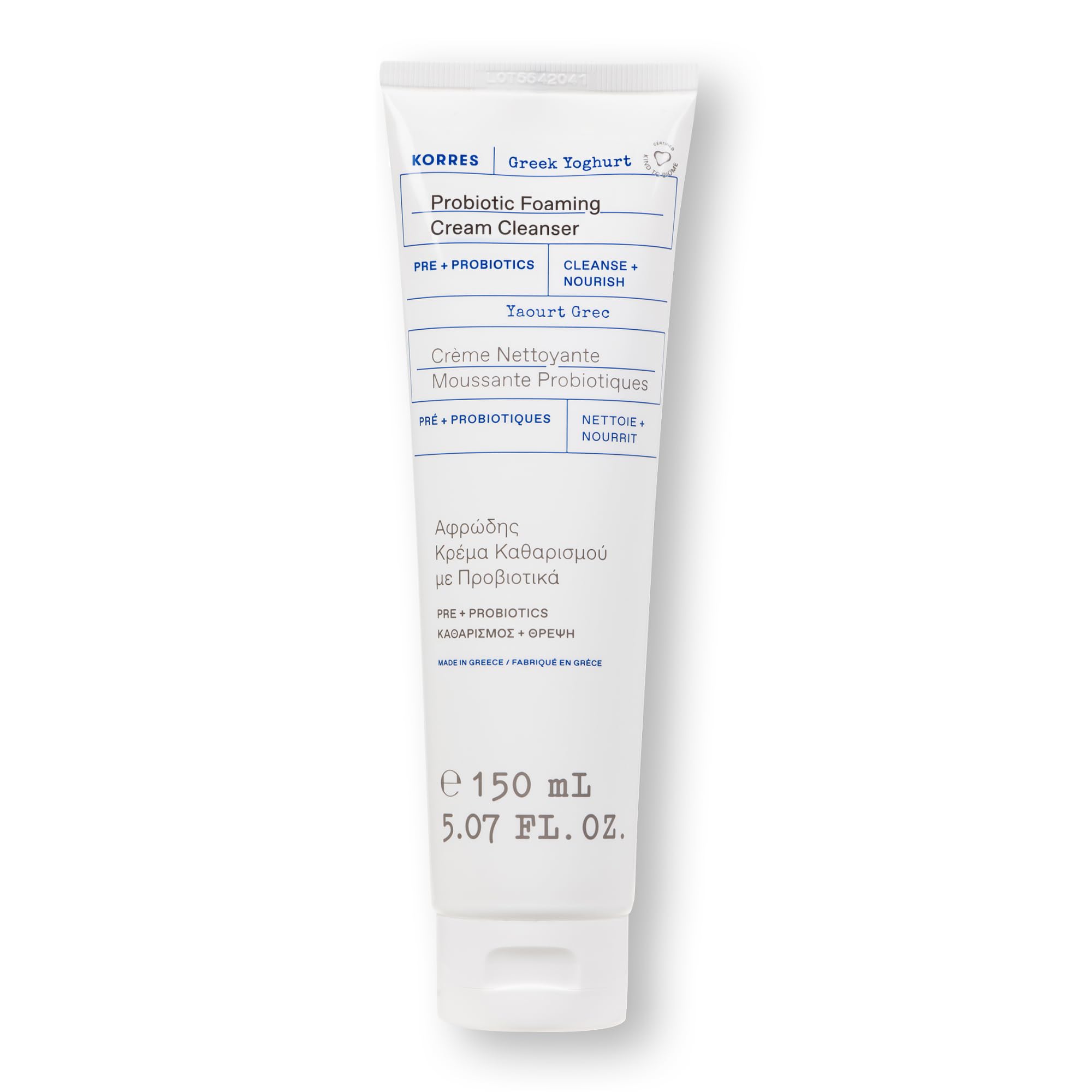 KORRES envase frontal del limpiador crema-espuma, limpieza profunda