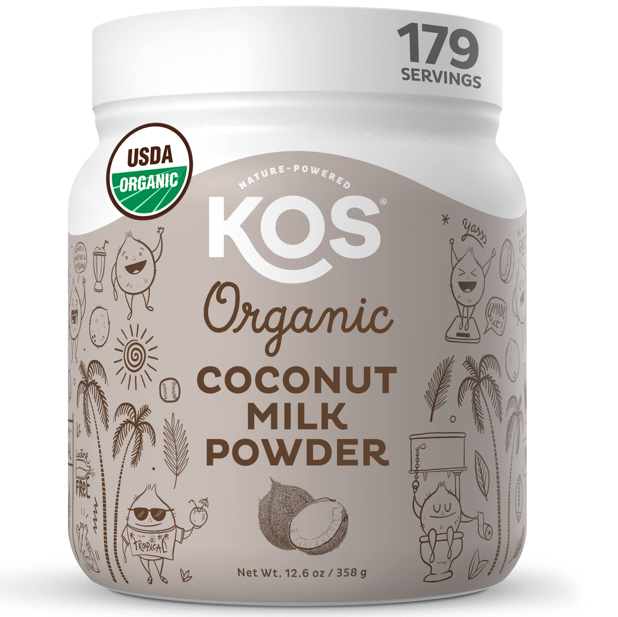 KOS envase frente mostrando producto y beneficios cremosos