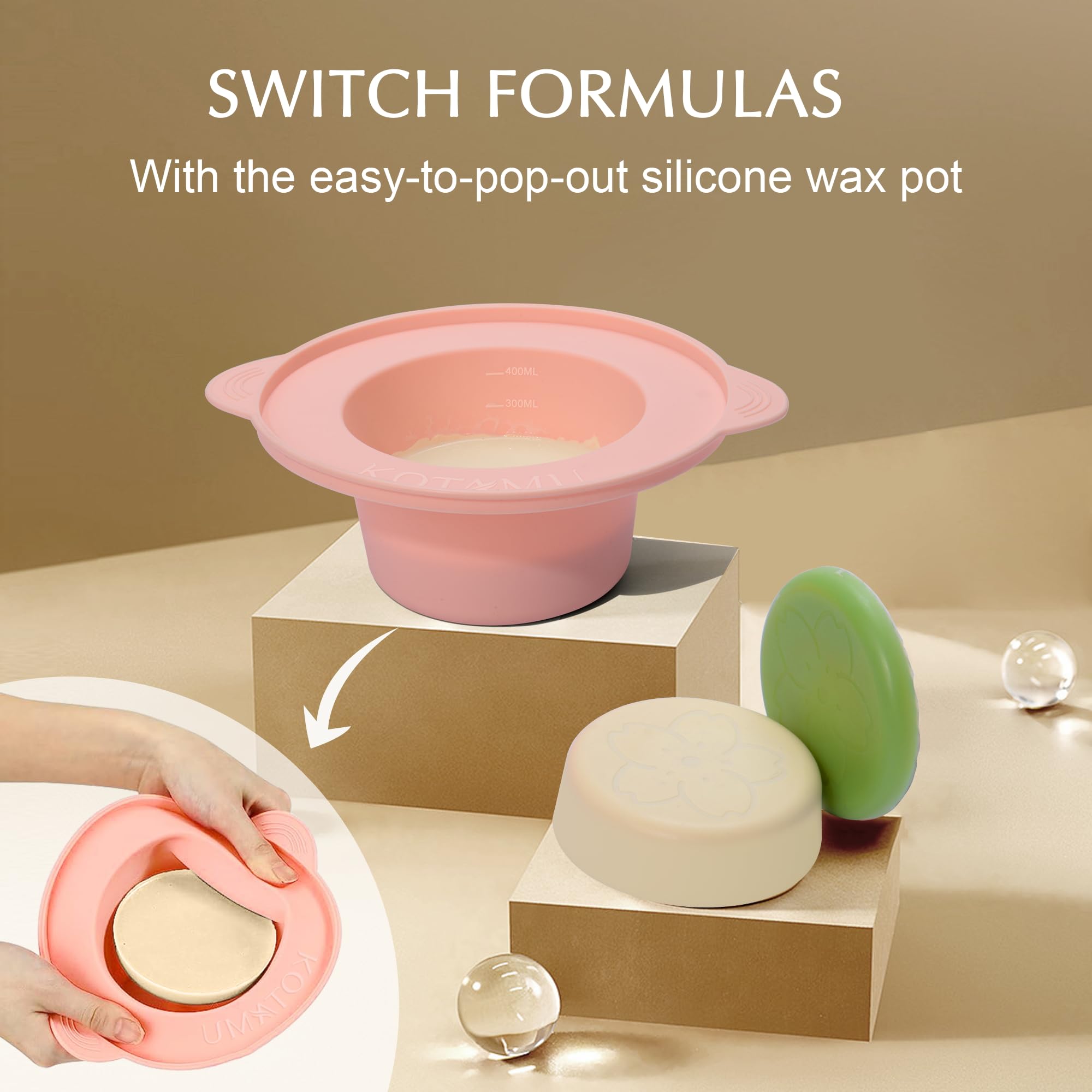 KOTAMU travel and storage layout for portable salon-style waxing