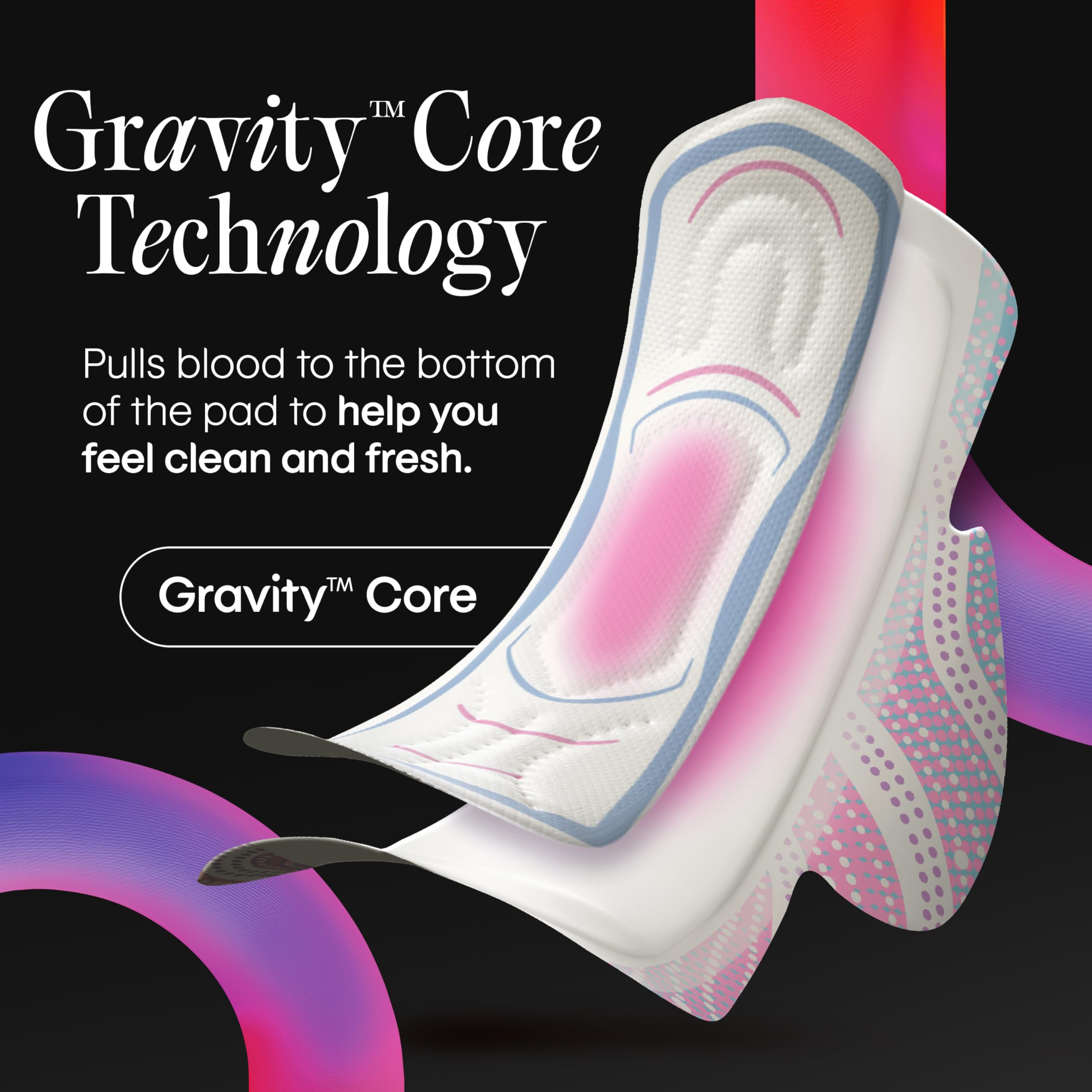 Kotex compresa individual en mano para usar fuera de casa