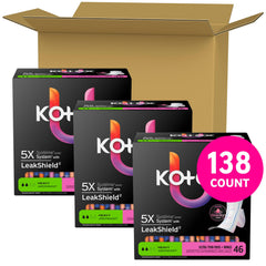 Kotex close-up del Gravity Core que mantiene la sensación de sequedad