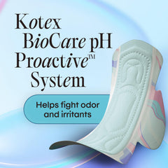 Kotex superficie absorbente texturizada que mejora confort y ventilación