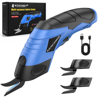KOXOBET tijeras eléctricas frontal mostrando diseño ergonómico y control