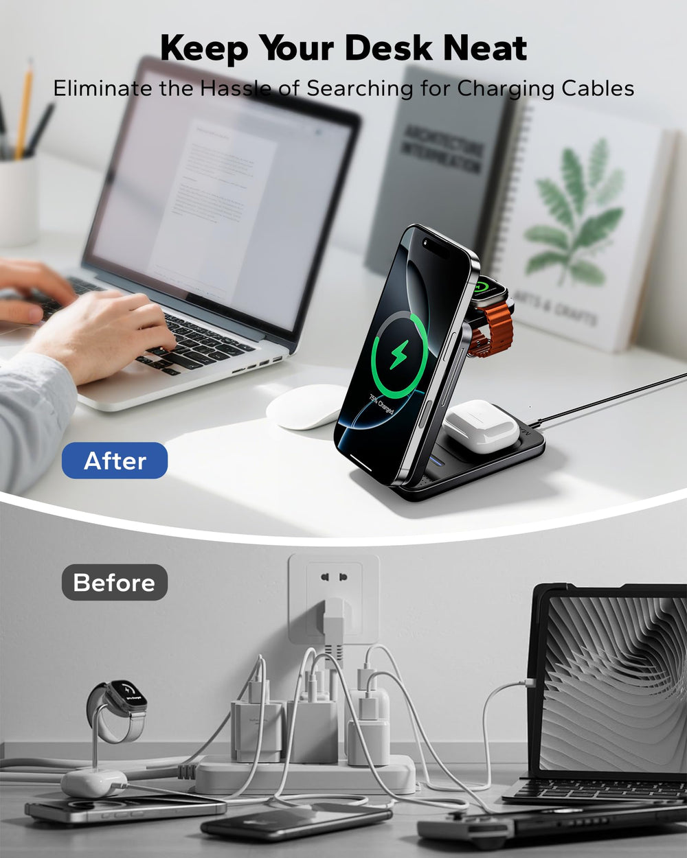 KPON comparación de tamaño junto a una mano para referencia de escala portable