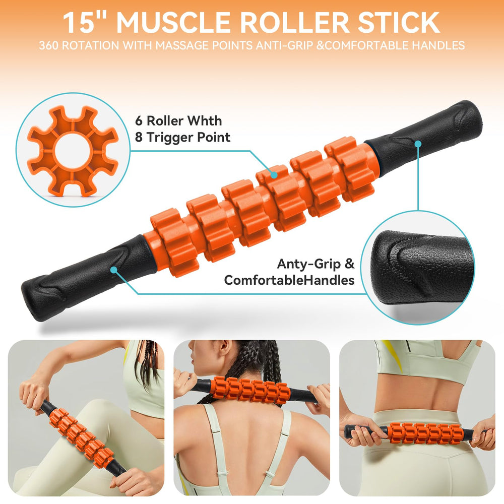 Krightlink detalle del palo masajeador para liberar tensión muscular