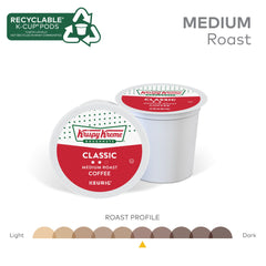 Brewed cup from Krispy Kreme showing smooth medium-roast crema