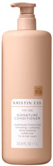 Kristin Ess acondicionador frontal 1L mostrando diseño y tamaño beneficioso