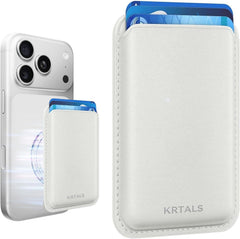 KRTALS vista frontal de la billetera magnética con acabado elegante y sujeción segura