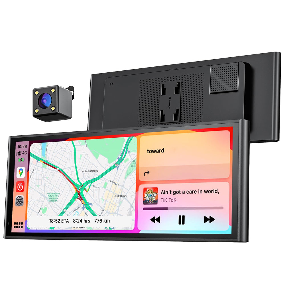 Krunia front display showing maps and CarPlay for clearer navigation