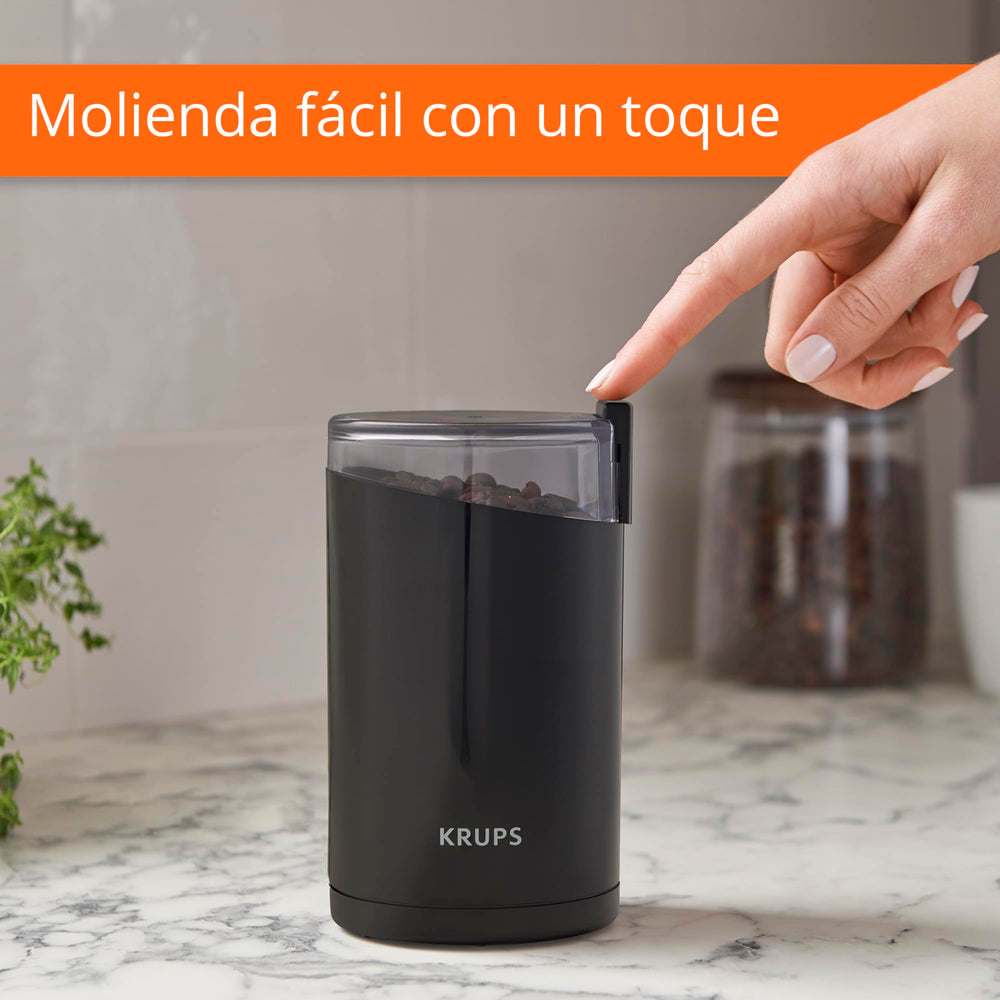 KRUPS en encimera de cocina negro que aporta estilo y funcionalidad
