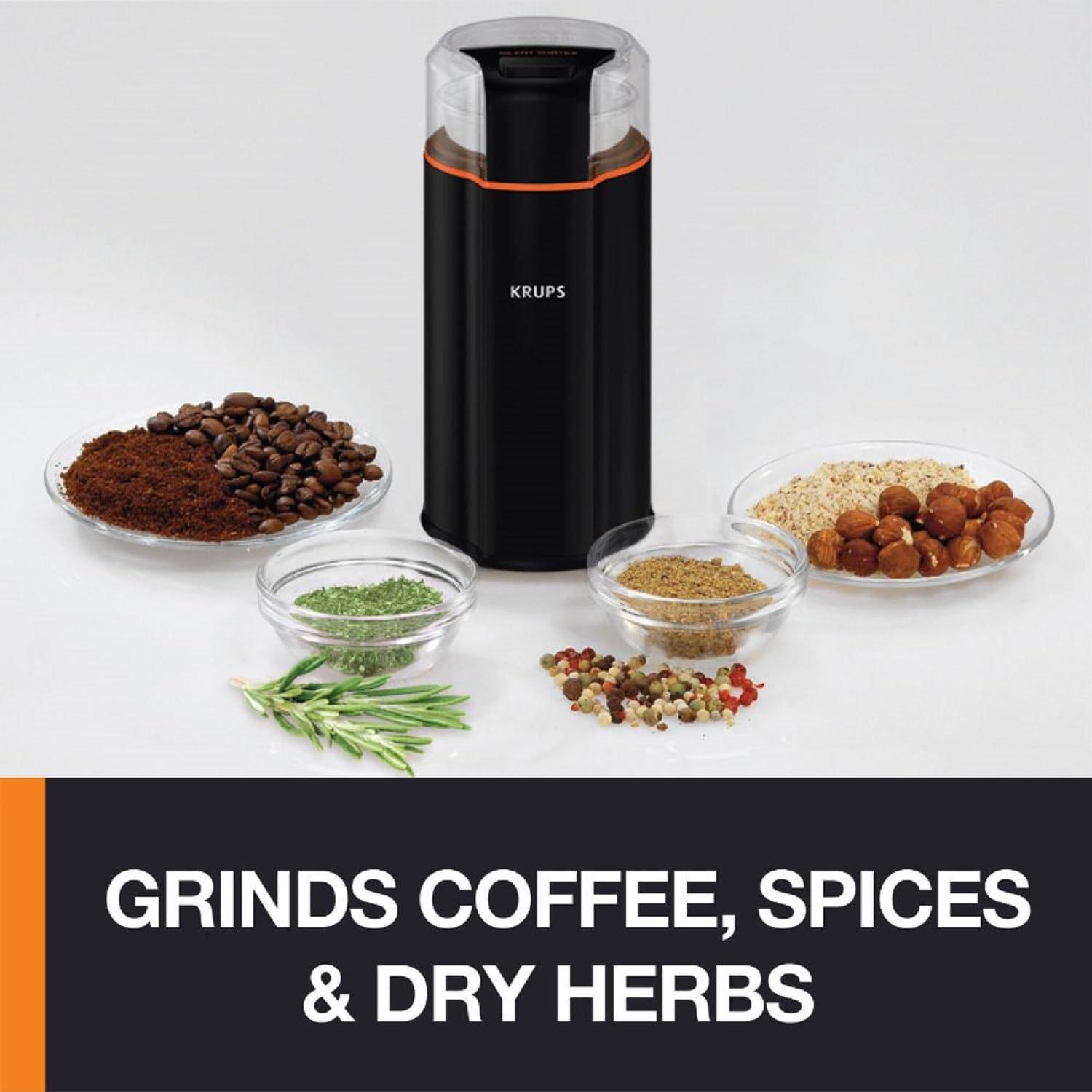 KRUPS Silent Vortex comparación tamaño con taza, compacto y práctico