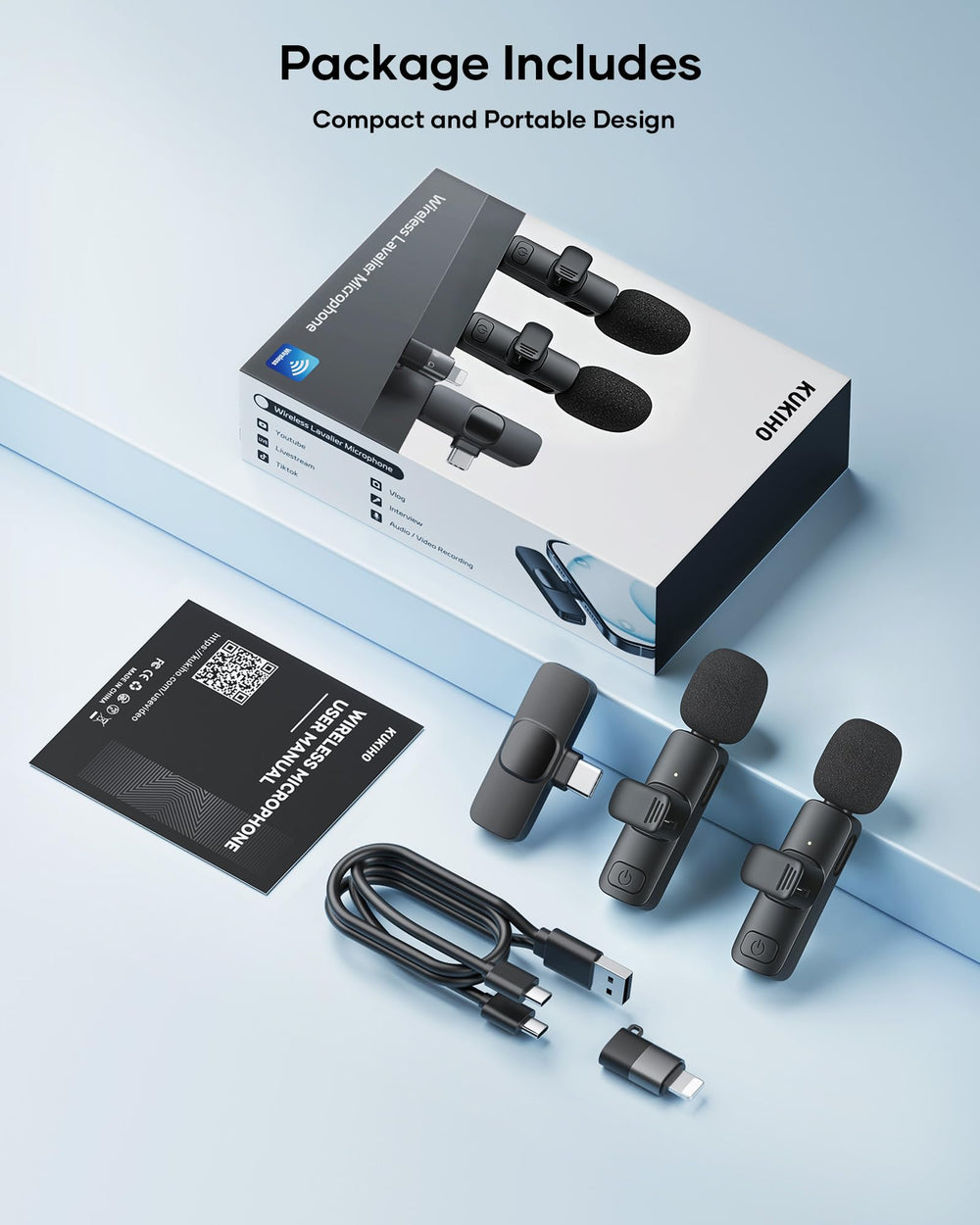 KUKIHO set montado para grabar vlog, calidad de audio profesional