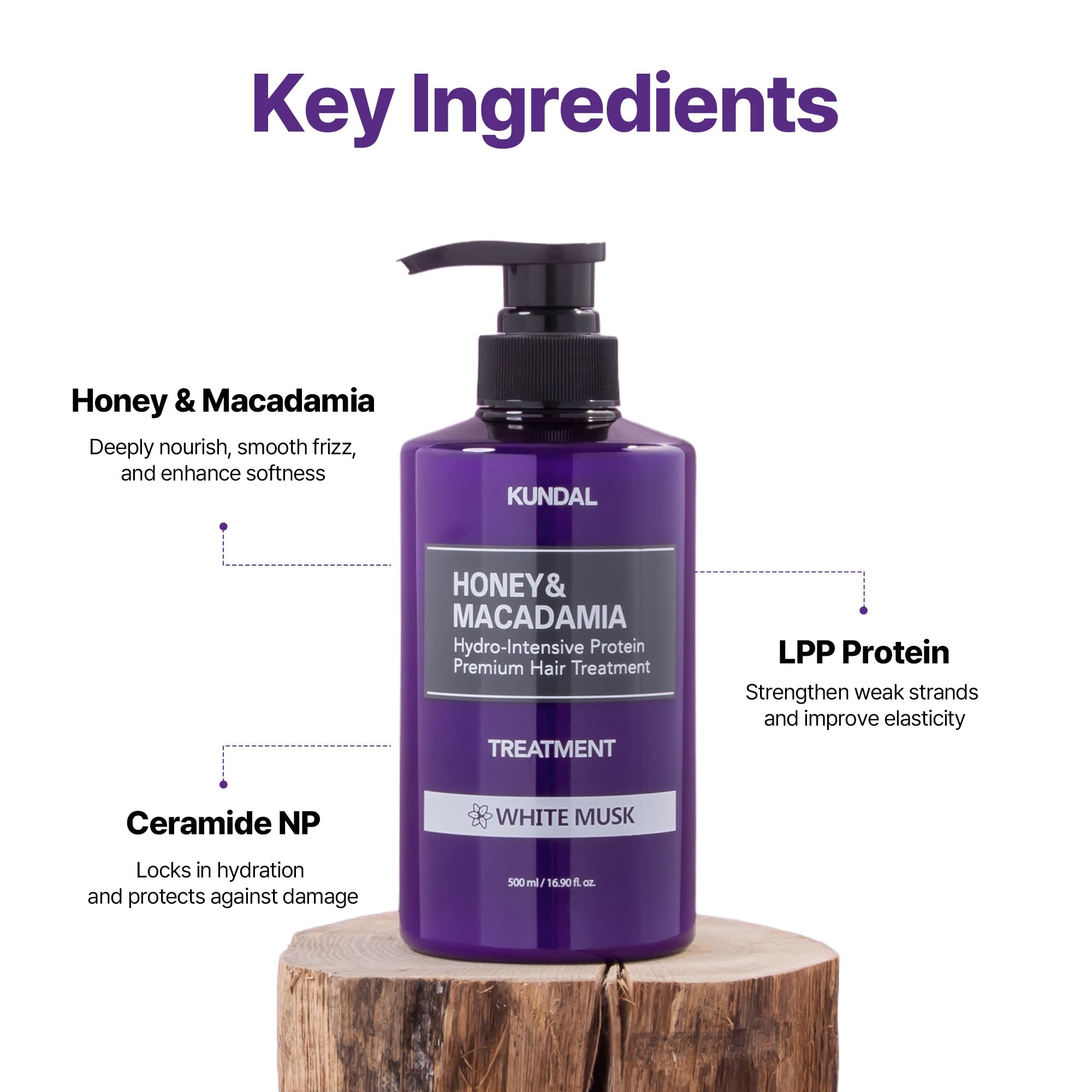 KUNDAL aplicación en la ducha demostrando espuma suave y desenredado fácil