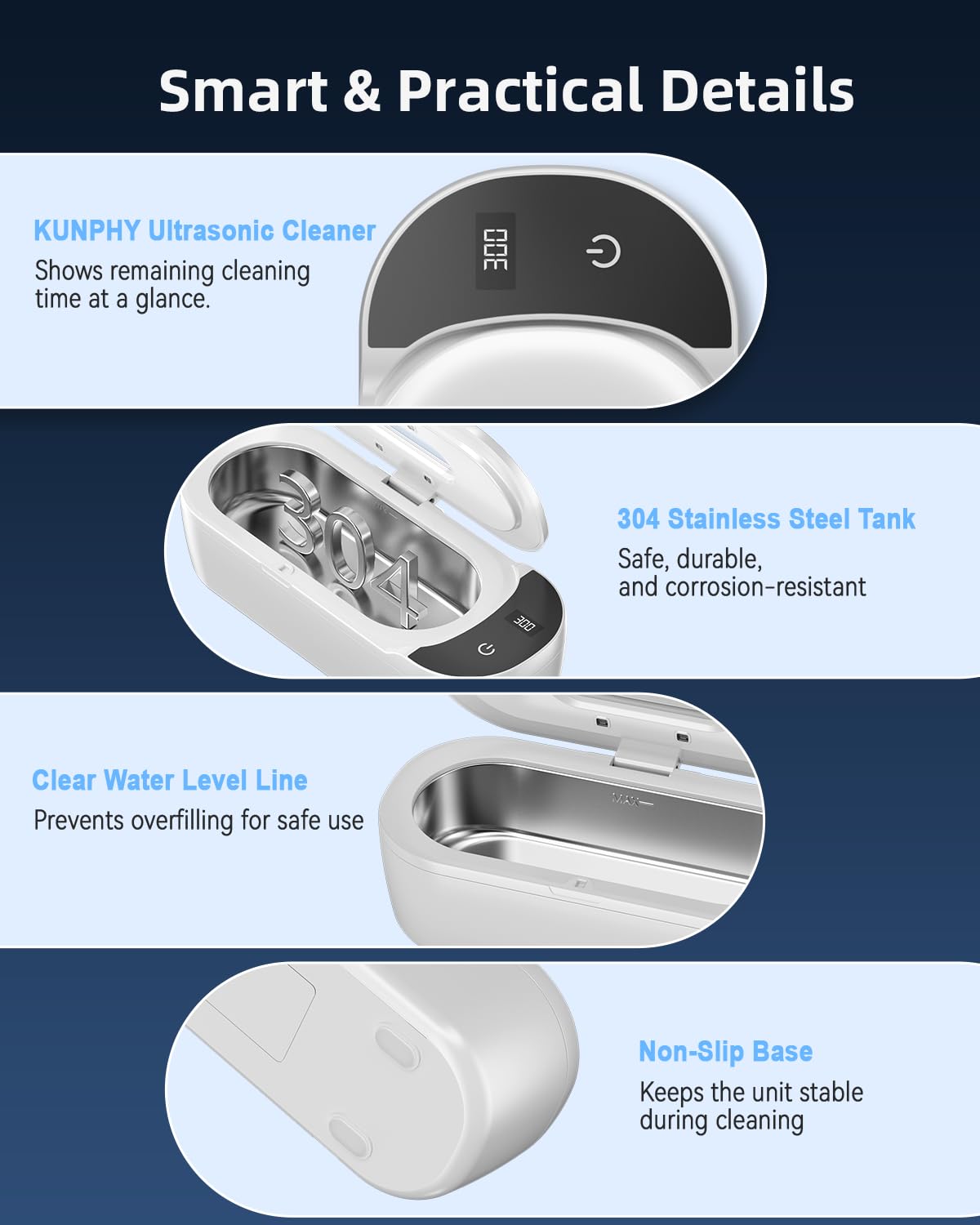 kunphy lifestyle bathroom counter showing portable design for daily convenience benefit