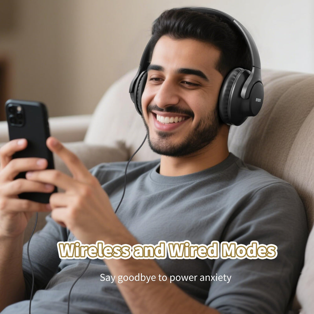 KVIDIO auriculares en uso durante videollamada, mejorando concentración y manos libres