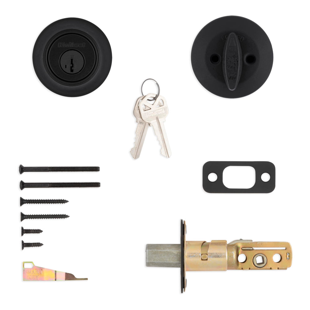Kwikset comparación de tamaño para puertas estándar y ajuste