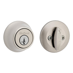 Kwikset cerrojo 660 frontal satin nickel, apariencia segura y elegante