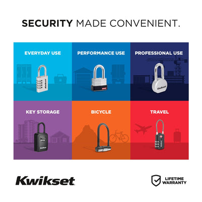 Kwikset etiqueta de garantía limitada para respaldo del fabricante