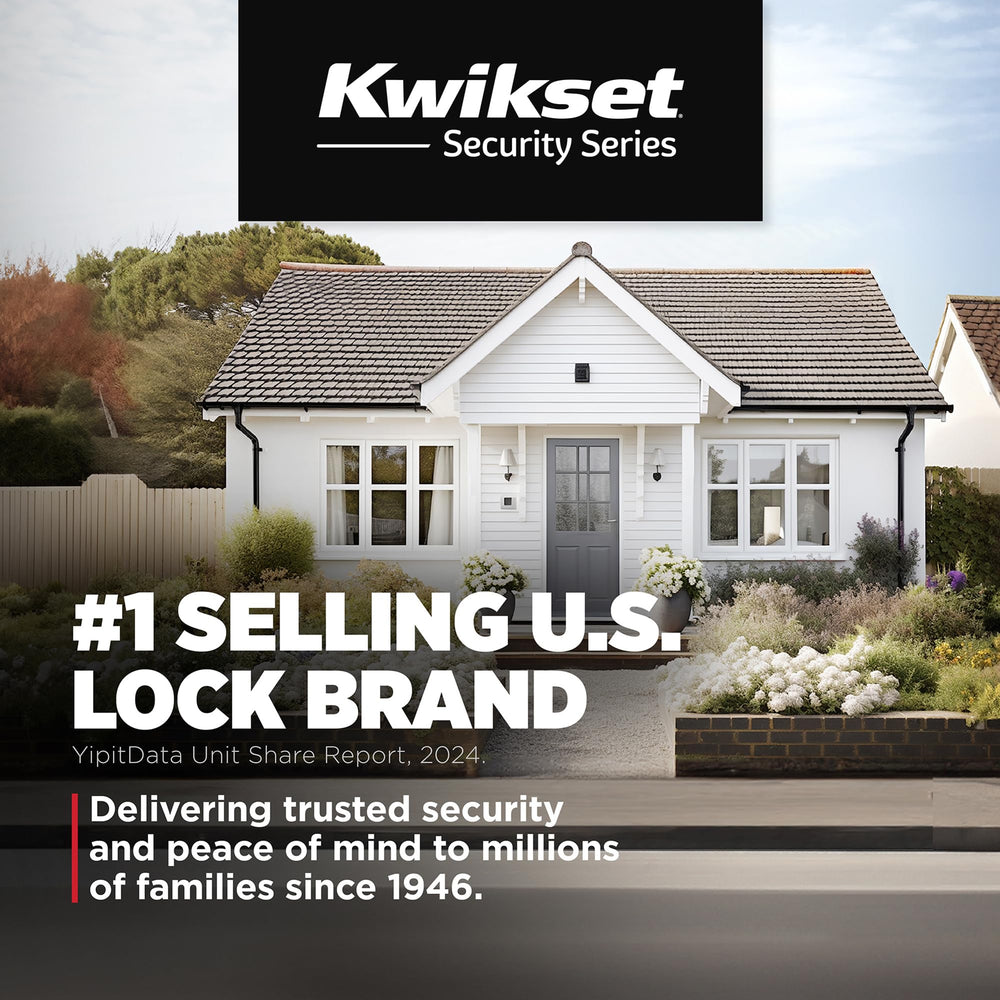 Kwikset Tylo en ambiente exterior integrándose con la decoración