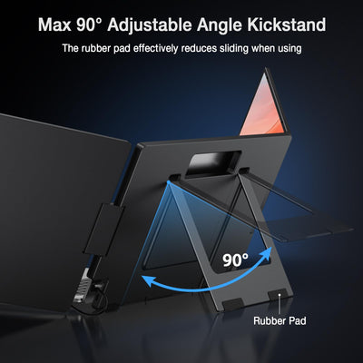 KYY screen rotation demo showing 360° swivel for easy sharing