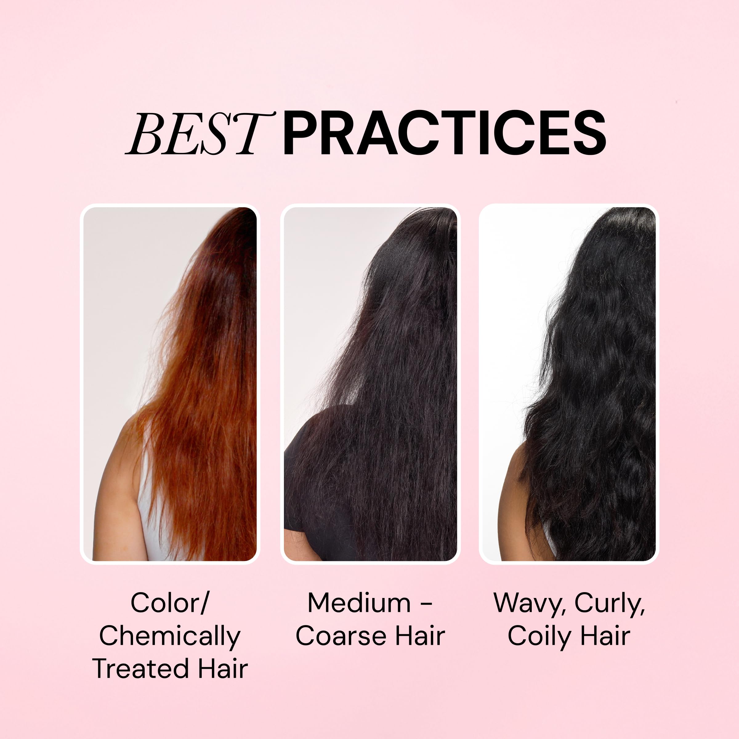 L'ANGE HAIR being sprayed on damp hair as a blowout primer