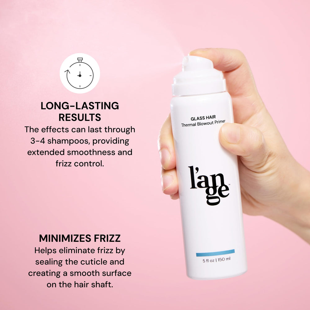 L'ANGE HAIR close-up nozzle showing easy, even misting benefit