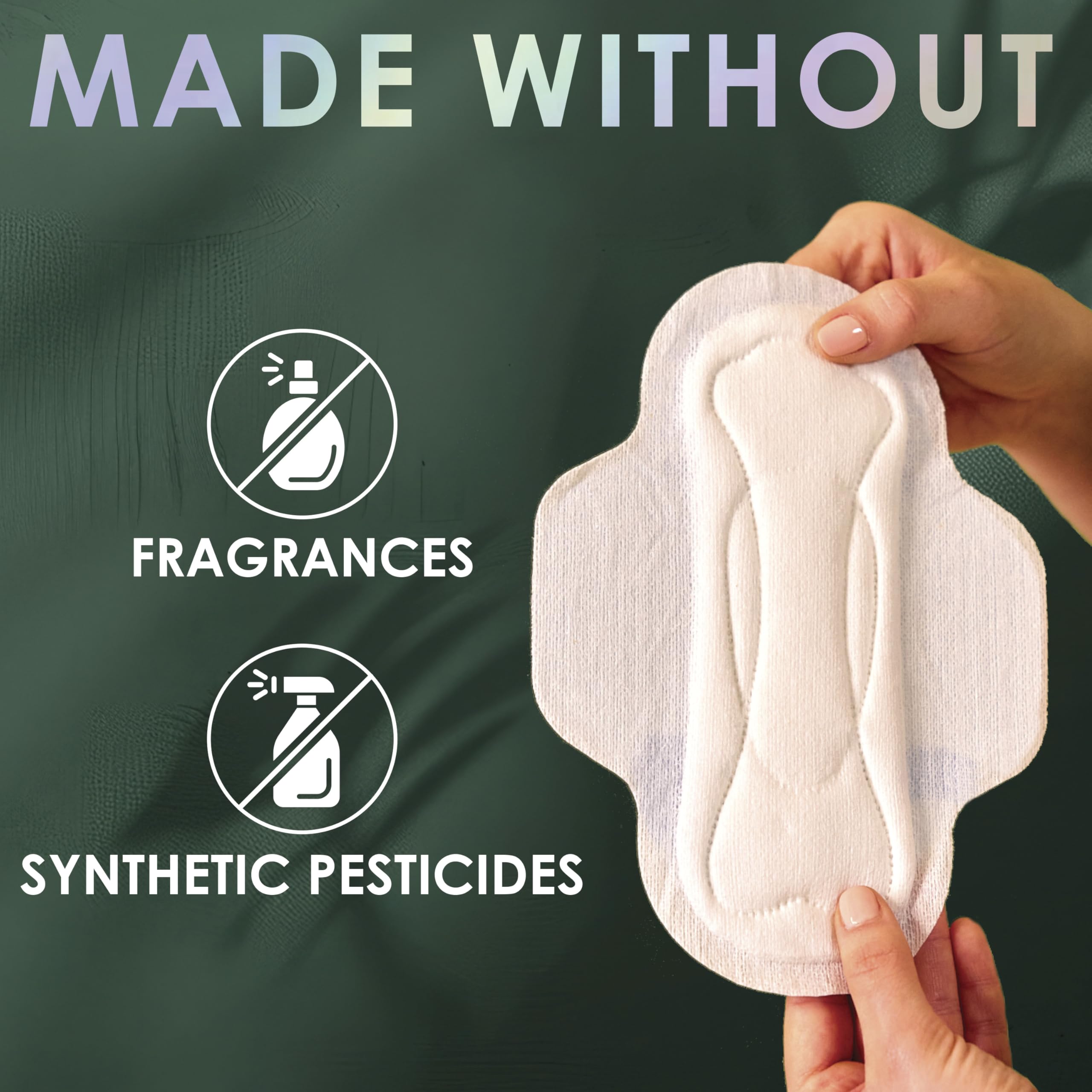 L. compresa colocada en ropa interior para protección discreta