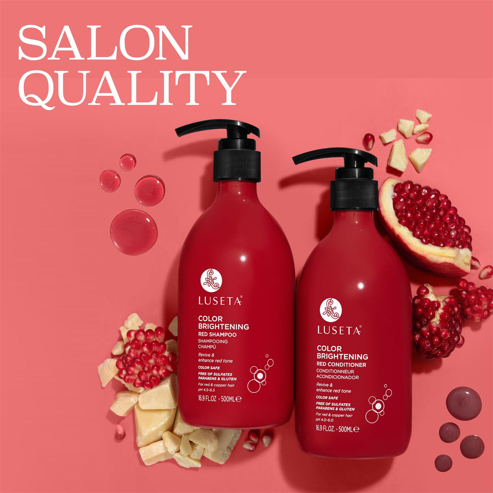 L LUSETA cabello brillante tras uso mostrando intensidad de color