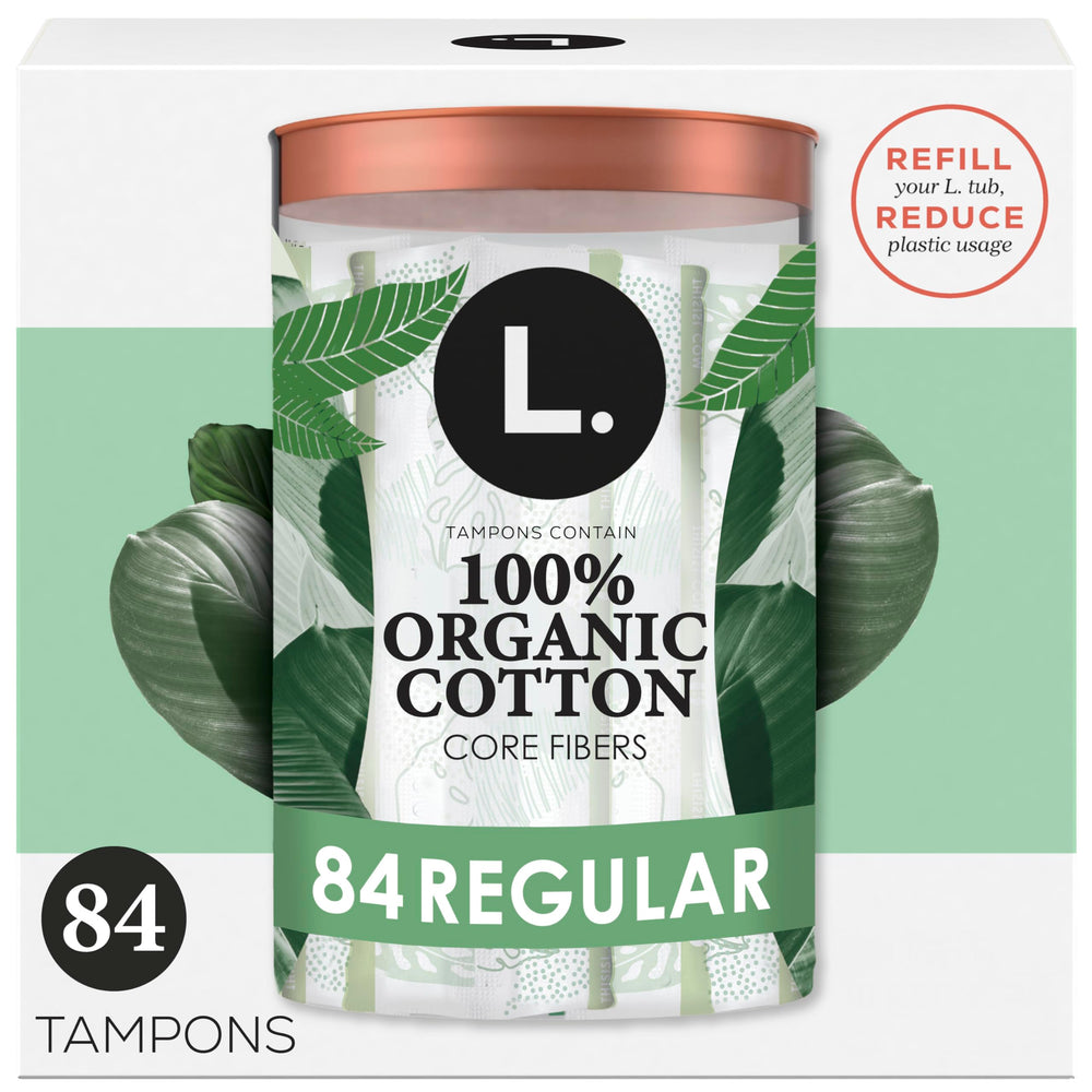 L. pack frontal mostrando 84 tampones y ahorro