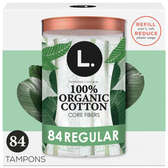 L. pack frontal mostrando 84 tampones y ahorro