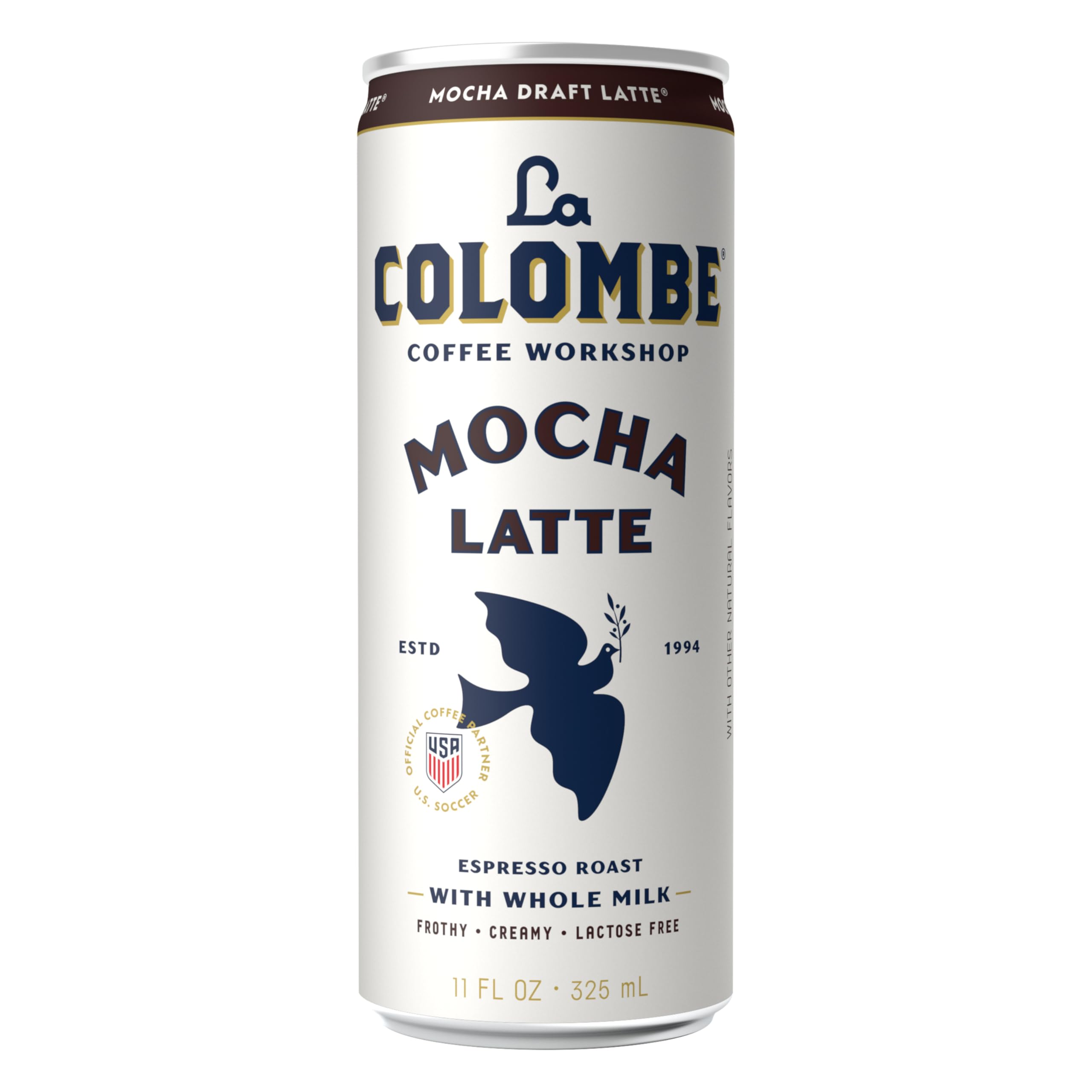 La Colombe lata sobre hielo en contexto de consumo refrescante