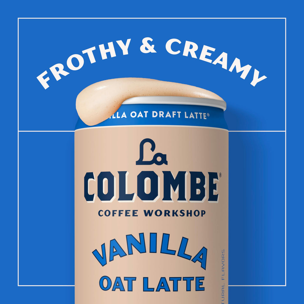 La Colombe etiqueta con ingredientes y certificaciones visibles